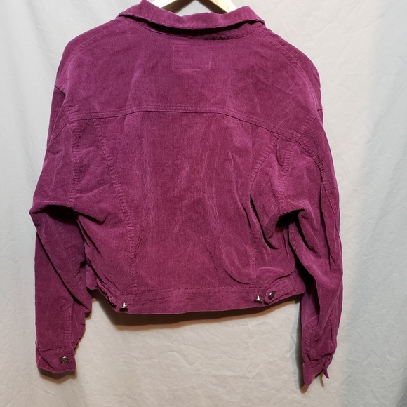 Vintage Corduroy Jacket in Burgundy - Picture 3 of 3